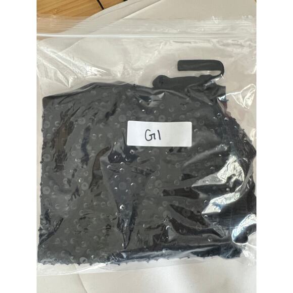 Y2K Ann Taylor Black Sequin Short Sleeve Bolero Cardigan Silk Cashmere Women S - Picture 10 of 10